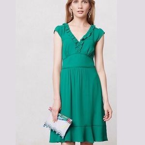 Maeve Della dress, emerald green sz 2